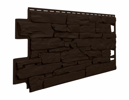 Фасадные панели ОПТИМА, Камень, темно-коричневый