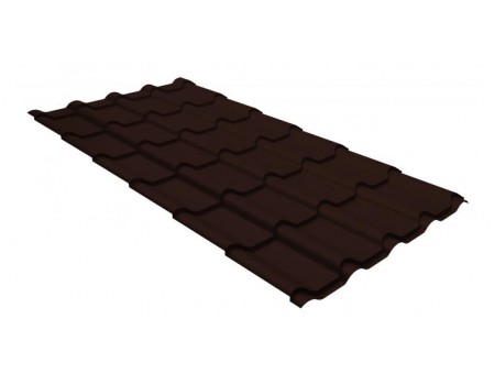 Профиль волновой Камея Grand Line 0,5 GreenCoat Pural BT RR 887 шоколадно-коричневый (RAL 8017 шоколад)
