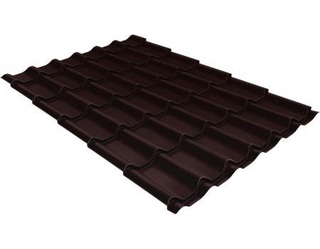 Профиль волновой камея 0,45 Drap TwinColor RAL 8017 шоколад