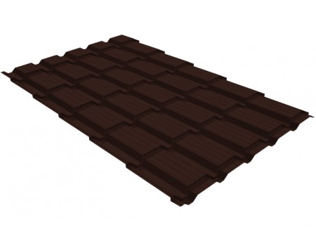 Профиль волновой Верховье квадро профи Grand Line 0,45 Drap ST RAL 8017 шоколадно-коричневый