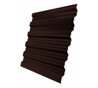 Профнастил HC35R 0,5 GreenCoat Pural BT, matt RR 887 шоколадно-коричневый (RAL 8017 шоколад)