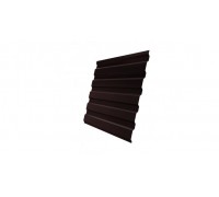 Профнастил С20А 0,5 GreenCoat Pural BT, matt RR 887 шоколадно-коричневый (RAL 8017 шоколад)