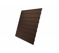 Профнастил С10В Grand Line 0,5 GreenCoat Pural BT RR 887 шоколадно-коричневый (RAL 8017 шоколад)