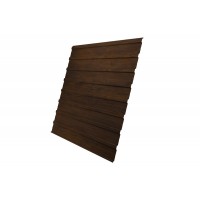 Профнастил С10A 0,45 Print Elite Chestnut Wood (обратная сторона серая)