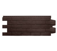 Фасадная панель Grand Line Состаренный кирпич Classic шоколадный