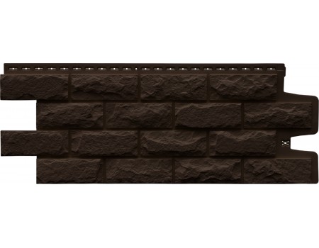 Фасадная панель Grand Line Колотый камень Classic шоколадный
