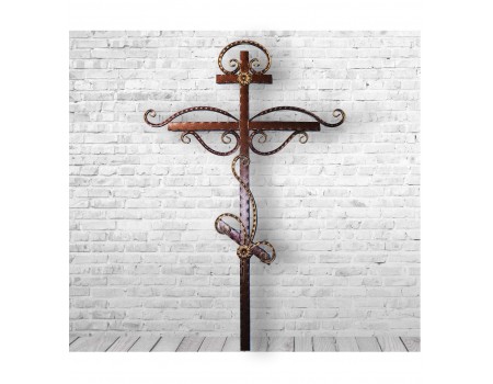 Кованый ритуальный крест RK-01