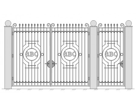 Ворота и калитка VK-5011