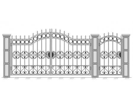 Ворота и калитка VK-5014