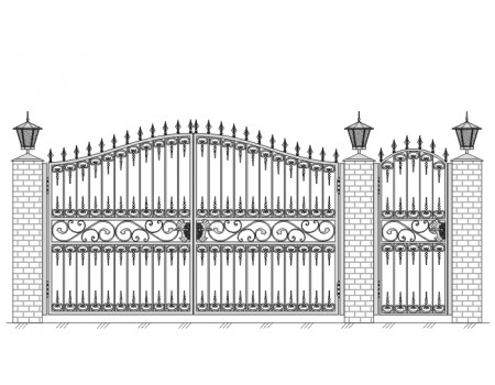 Ворота и калитка VK-5019