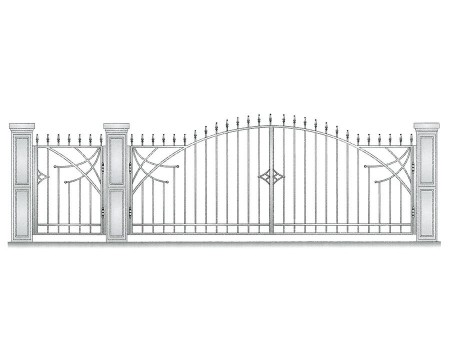 Ворота и калитка VK-5039