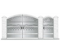 Ворота и калитка VK-5061