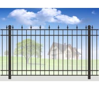 Кованый забор для дачи МС-1012
