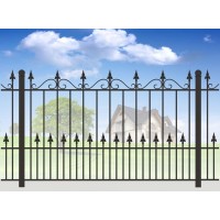Кованый забор для дачи МС-1020