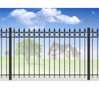 Кованый забор для дачи МС-1085