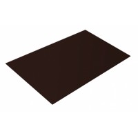 Плоский (гладкий) лист 8017 (коричневый),   2 х 1,25 м,  0,4 PE 