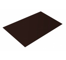 Плоский (гладкий) лист 8017 (коричневый), в пленке, 2 х 1,25 м,  0,4 PE