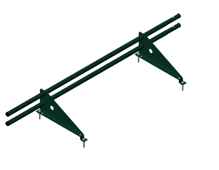 Снегозадержатель TEKTA трубчатый (круглый) L=3.0 метра, RAL 6005 (зеленый)