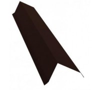 Ветровая (торцевая) планка 2м 80х100 TEXTURE RAL 8017 коричневый