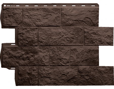 Панель Туф ЭКО (коричневый), 0,796 х 0,591м