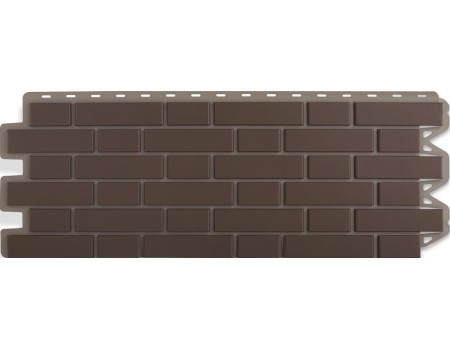 Панель кирпич клинкерный (коричневый), 1,22 х 0,44м