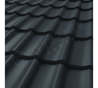 Металлочерепица СМ Классик Rooftop Бархат® RAL 7016 0.50