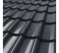 Металлочерепица СМ Классик Rooftop Кашемир® RAL 7024 0.50