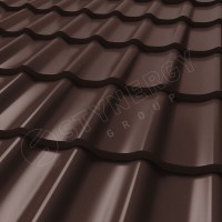 Металлочерепица СМ Классик Rooftop Кашемир® RAL 8017 0.50