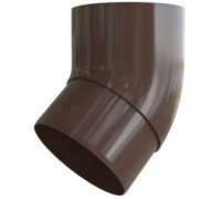 Колено трубы 45 гр, (Альта-профиль), коричневый
