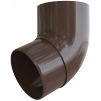 Колено трубы 67 гр, (Альта-профиль), коричневый