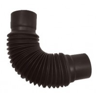 Универсальный гибкий отвод водосточной трубы, (Murol), коричневый