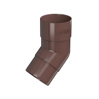 ТН ПВХ 125/82 мм, колено трубы 135°, коричневый