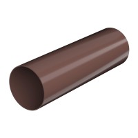 ТН ПВХ 125/82 мм, водосточная труба пластиковая (3 м), коричневый