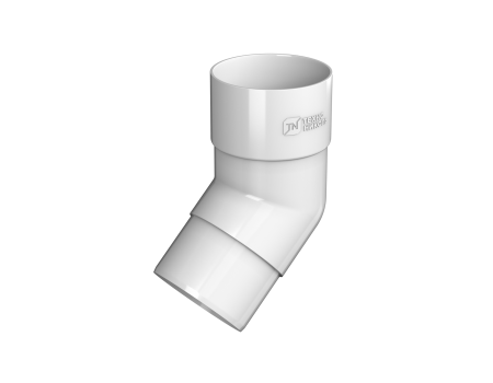ТН ПВХ 125/82 мм, колено трубы 135°, белый