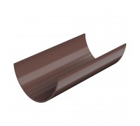 ТН ПВХ 125/82 мм,водосточный желоб пластиковый (3 м), коричневый