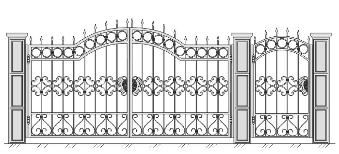 Рисунки для ворот и калиток